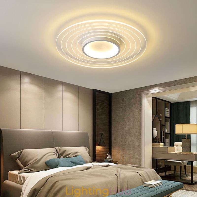 Modern Circular Flush Mount Ceiling Light Minimalist Light Fixture