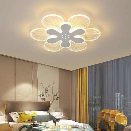 Modern Flush Mount Pretty Flower Decorative Ceiling Light