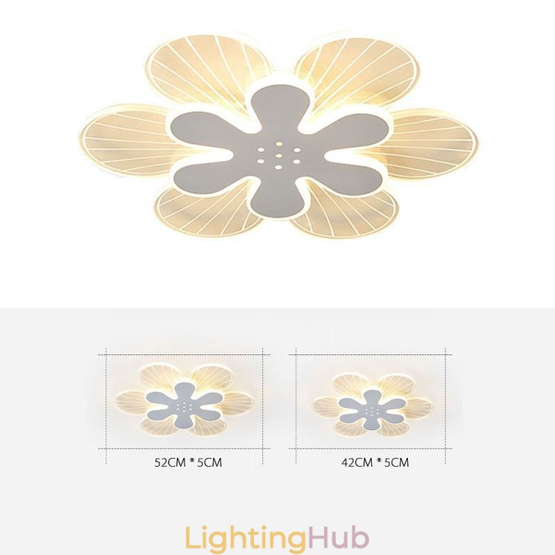 Modern Flush Mount Pretty Flower Decorative Ceiling Light