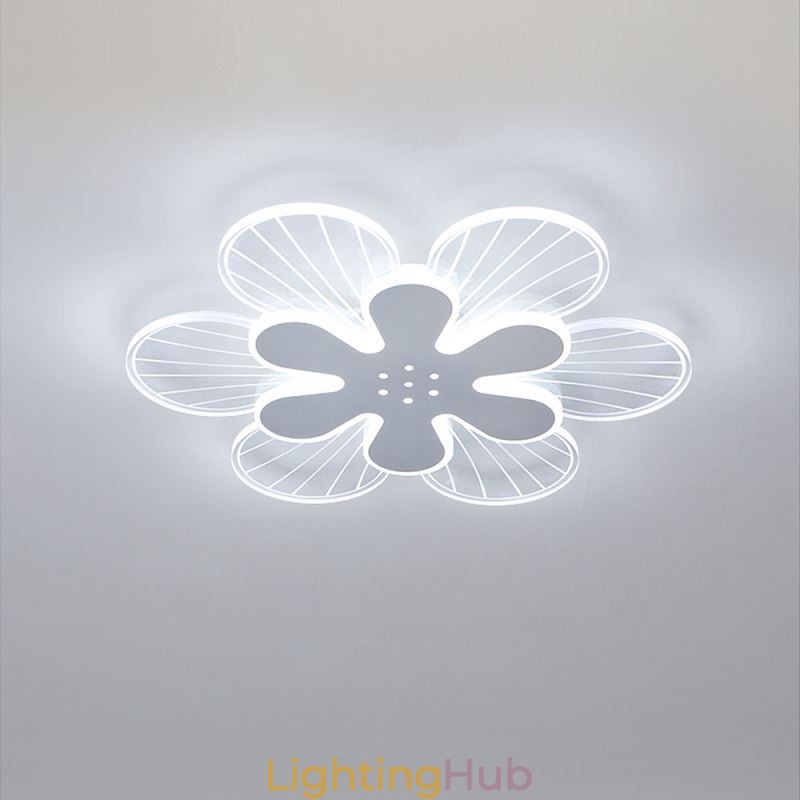 Modern Flush Mount Pretty Flower Decorative Ceiling Light