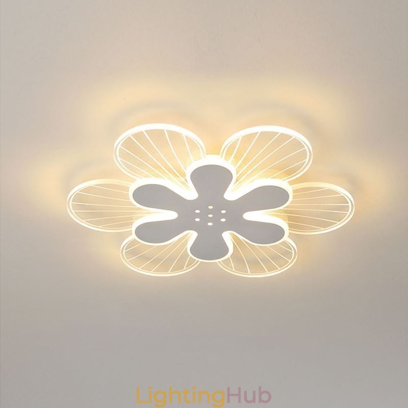 Modern Flush Mount Pretty Flower Decorative Ceiling Light