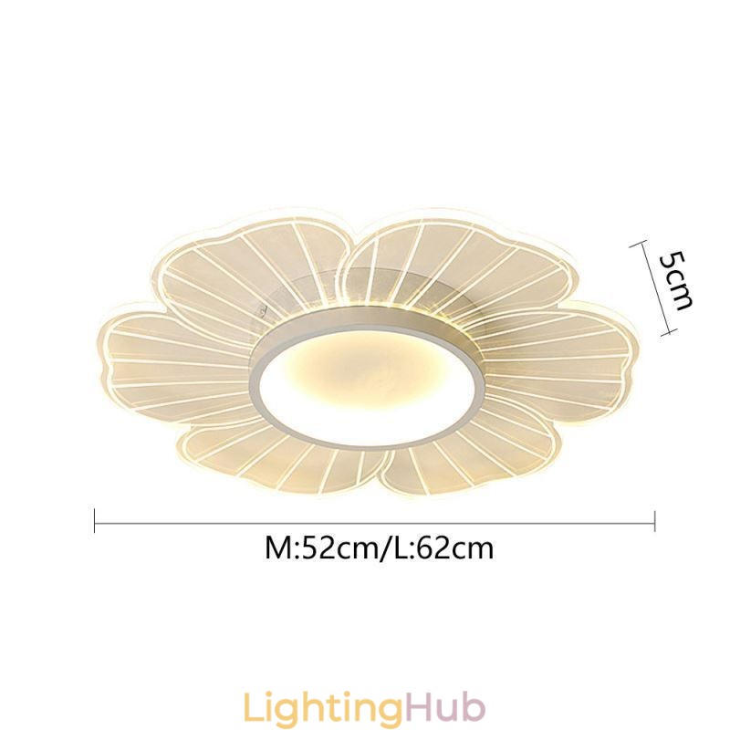 Minimalist Petal Flush Mount Ceiling Light Creative Decoration Lighting