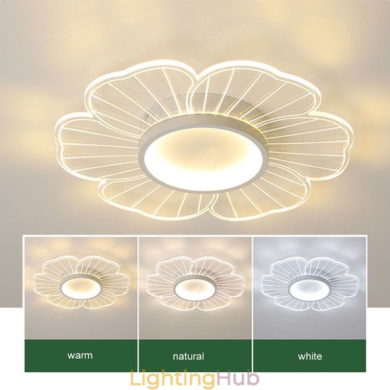 Minimalist Petal Flush Mount Ceiling Light Creative Decoration Lighting