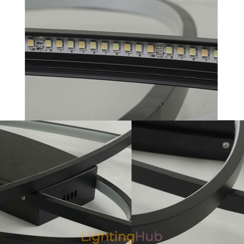 Modern Oval Flush Mount Ceiling Light Acrylic Decorative Light Fixture