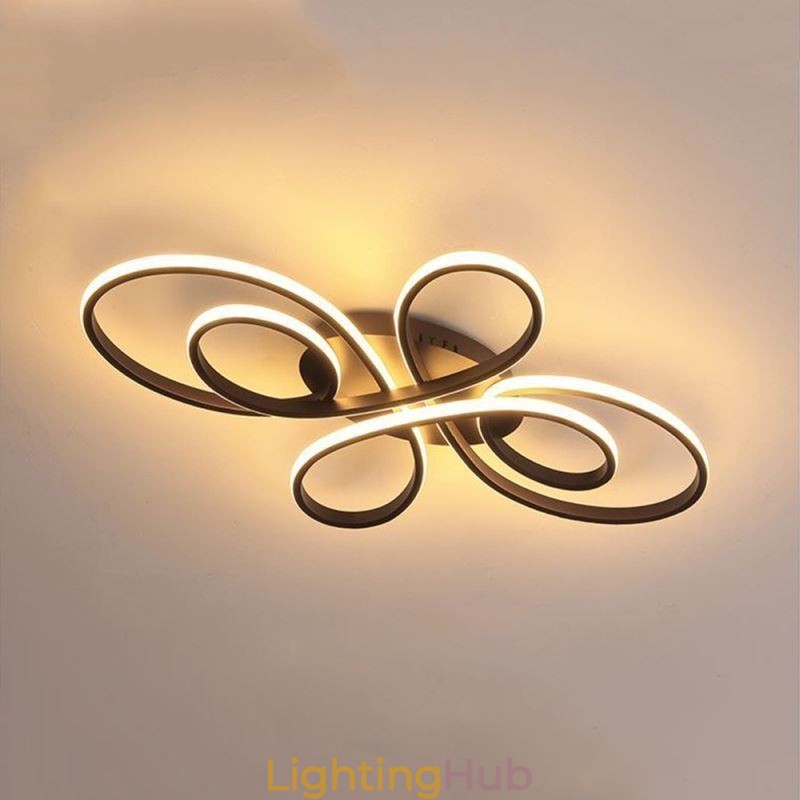 Modern Flush Mount Ceiling Light Flower Design Decorative Lighting