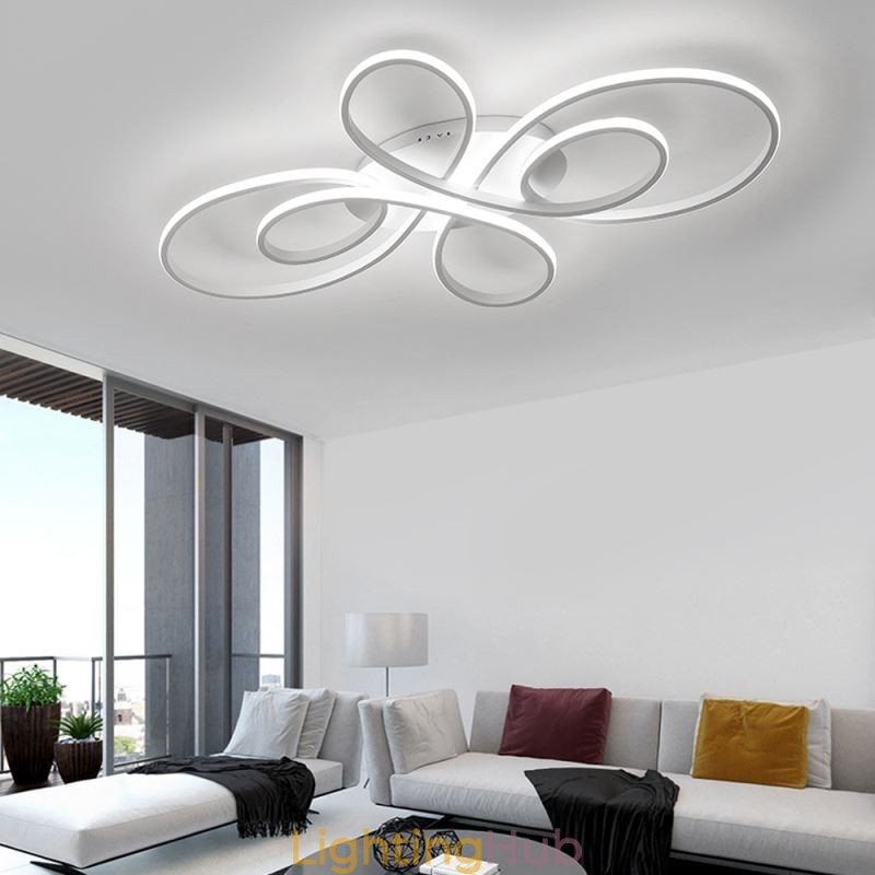 Modern Flush Mount Ceiling Light Flower Design Decorative Lighting