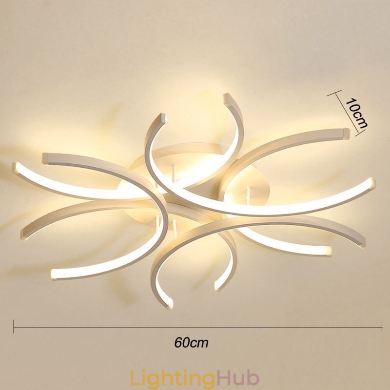 Modern Flush Mount Ceiling Light Silica Gel Decoration Light