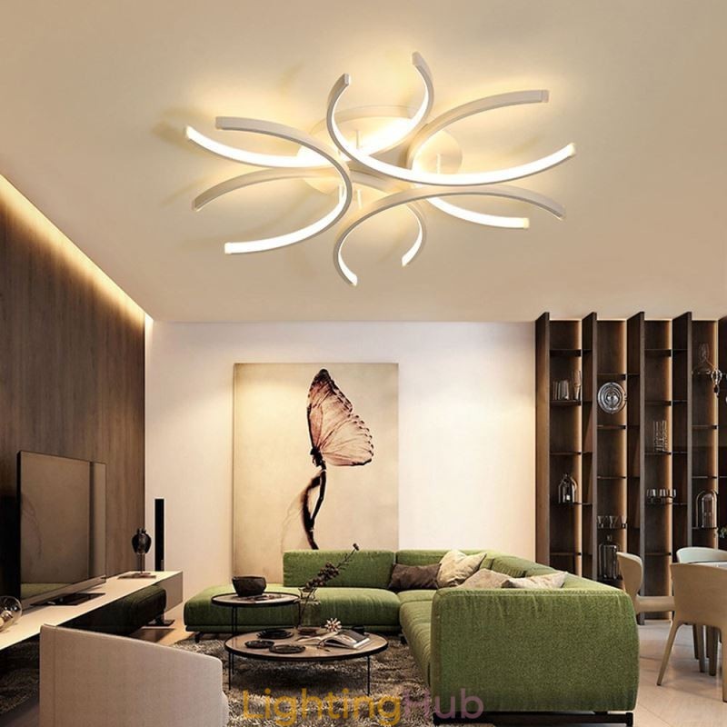 Modern Flush Mount Ceiling Light Silica Gel Decoration Light