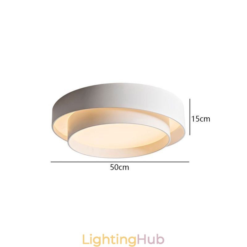 Contemporary Flush Mount Circular Ceiling Light