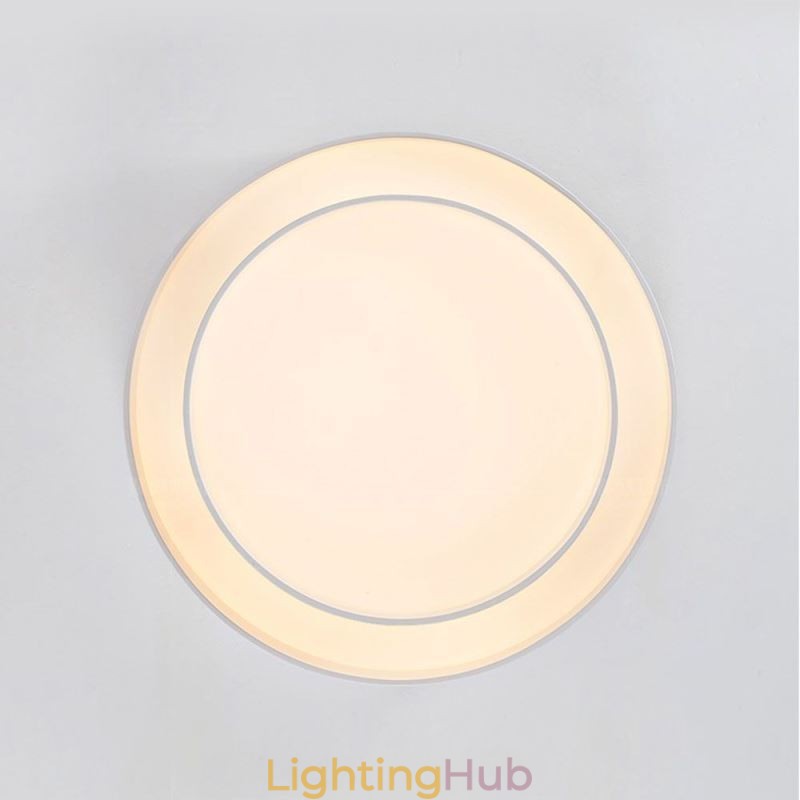 Contemporary Flush Mount Circular Ceiling Light