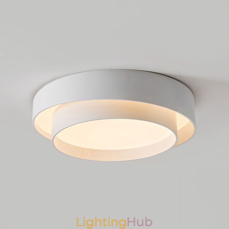 Contemporary Flush Mount Circular Ceiling Light