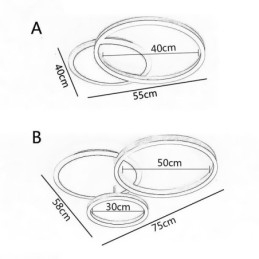 Modern Flush Mount Round Gold Ceiling Light