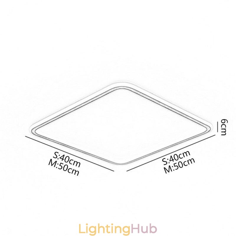 Modern Minimalist Flush Mount Ultra Thin Flush Mount Ceiling Light