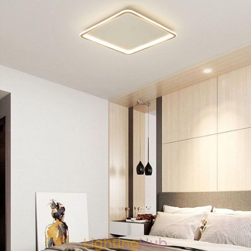 Modern Minimalist Flush Mount Ultra Thin Flush Mount Ceiling Light