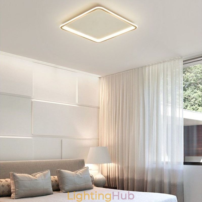 Modern Minimalist Flush Mount Ultra Thin Flush Mount Ceiling Light