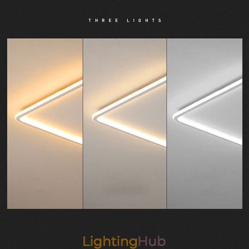 Modern Minimalist Flush Mount Ultra Thin Flush Mount Ceiling Light