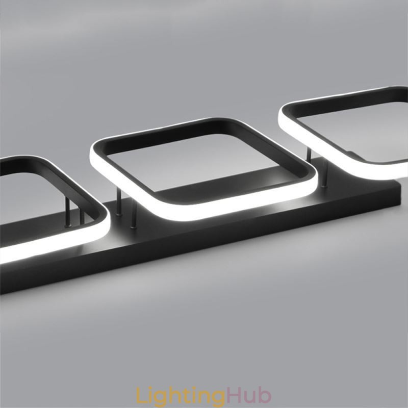 Modern Minimalist Flush Mount Acrylic Square Frame Ceiling Light