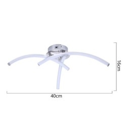 Simple Flush Mount Arc Shaped Acrylic Cross Ceiling Light