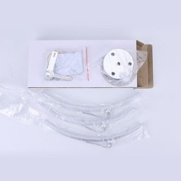 Simple Flush Mount Arc Shaped Acrylic Cross Ceiling Light