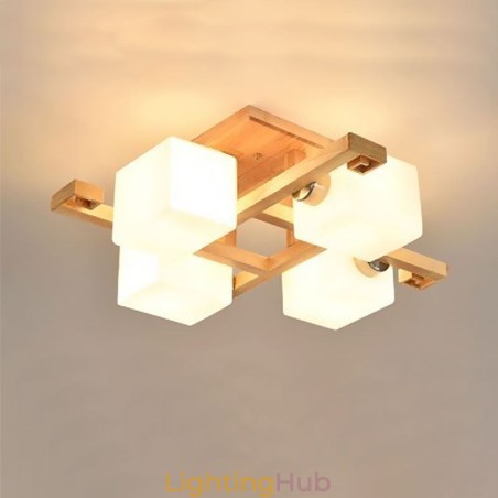 Nordic Flush Mount Ceiling Light Creative Warm Solid Wood Light Nordic Flush Mount Ceiling Light Creative Warm Solid Wood Light