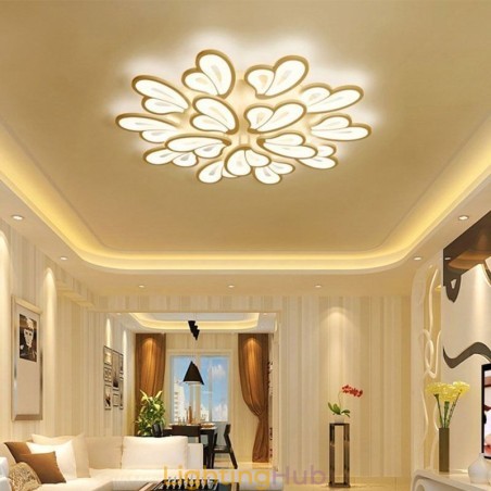 Modern Simple Flush Mount Acrylic Petal Shape Ceiling Light Modern Simple Flush Mount Acrylic Petal Shape Ceiling Light
