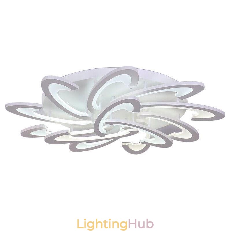 Modern Simple Flush Mount Acrylic Windmill Ceiling Light