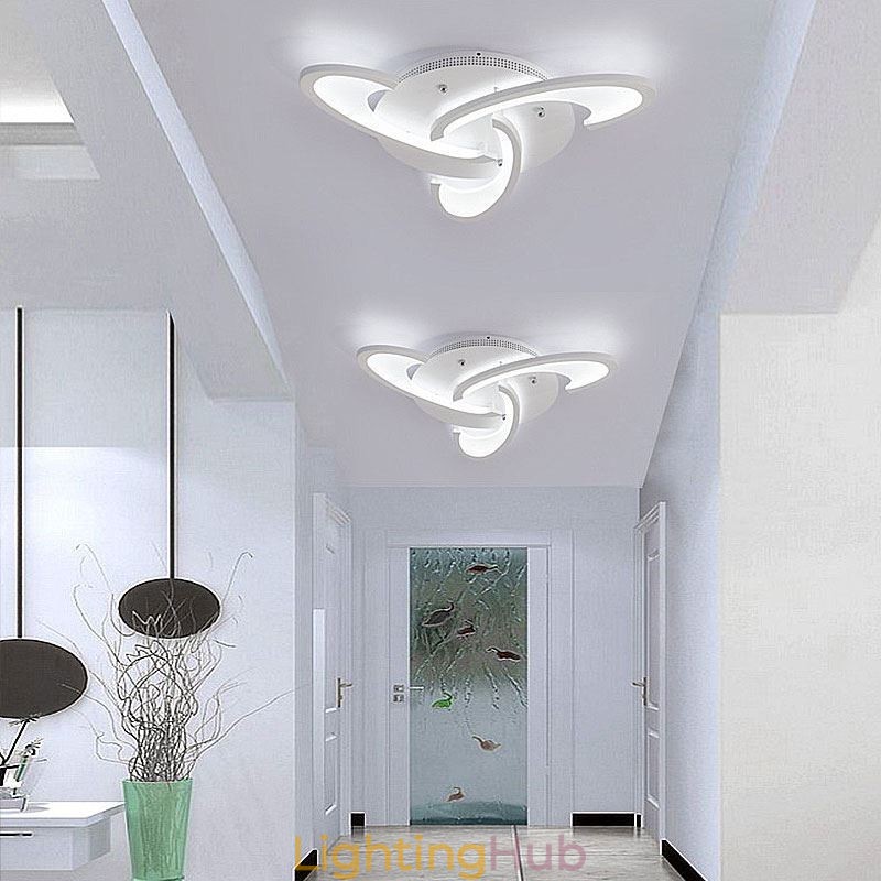 Modern Simple Flush Mount Acrylic Windmill Ceiling Light