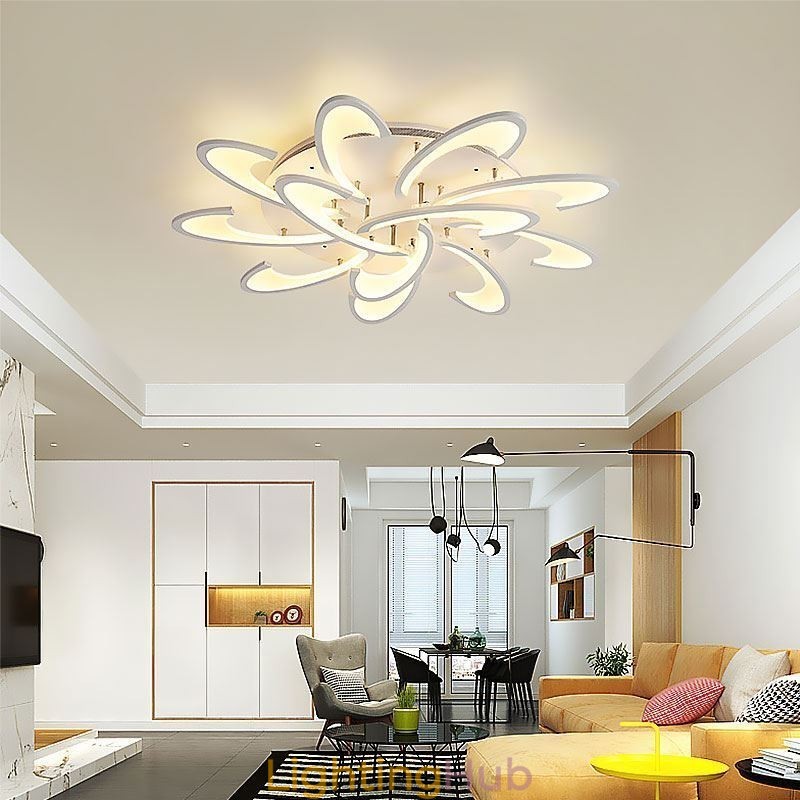 Modern Simple Flush Mount Acrylic Windmill Ceiling Light