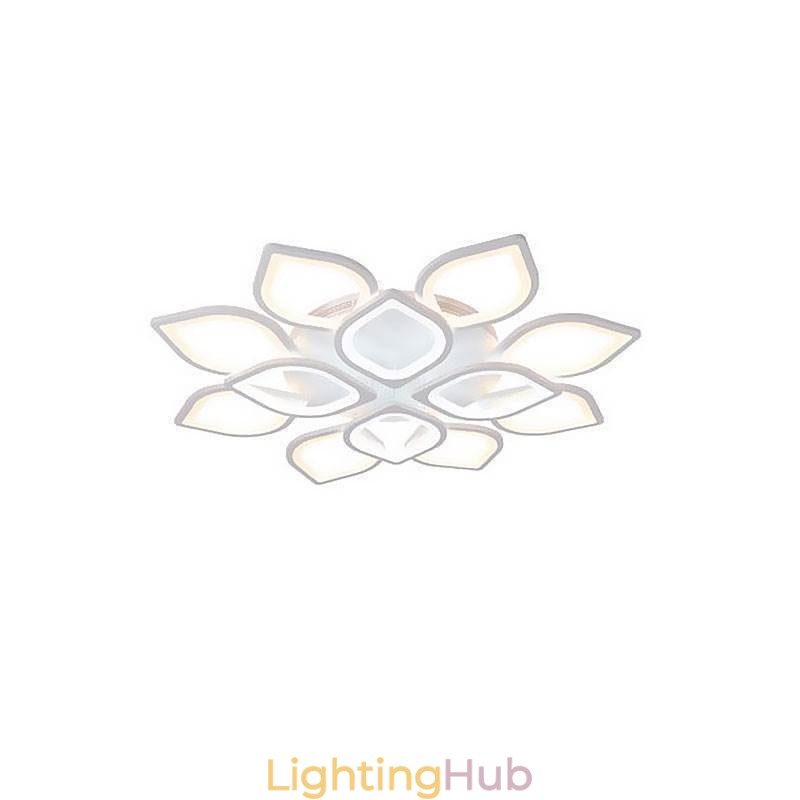 Modern Simple Flush Mount Acrylic Petal Ceiling Light