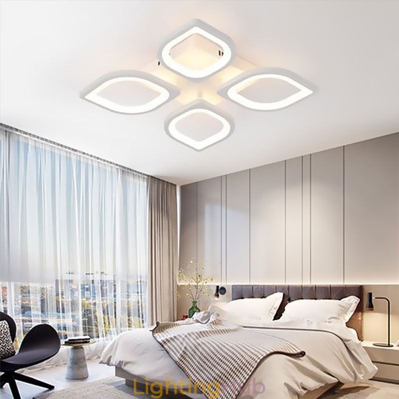 Modern Simple Flush Mount Acrylic Petal Ceiling Light