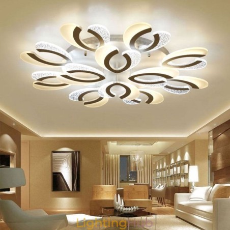 Modern Simple Flush Mount Acrylic Heart Shape Ceiling Light