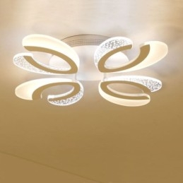 Modern Simple Flush Mount Acrylic Heart Shape Ceiling Light