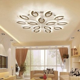 Modern Simple Flush Mount Acrylic Heart Shape Ceiling Light