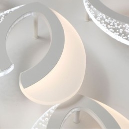 Modern Simple Flush Mount Acrylic Heart Shape Ceiling Light