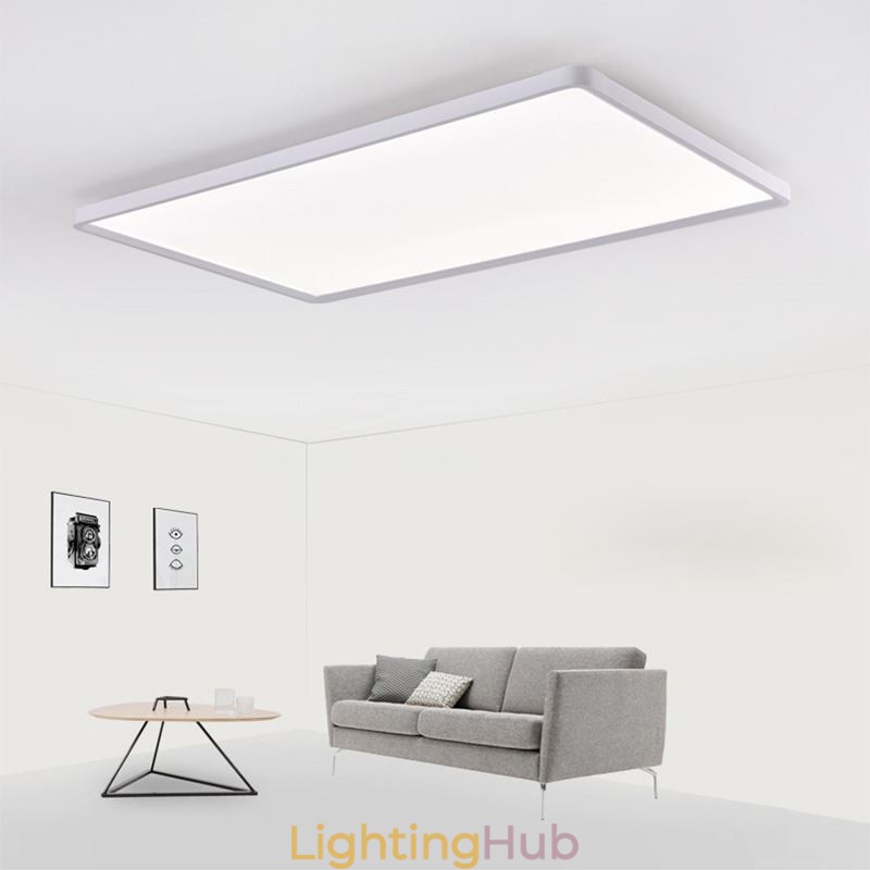 Nordic Panel Light Flush Mount Super Thin Lamp White Ceiling Light