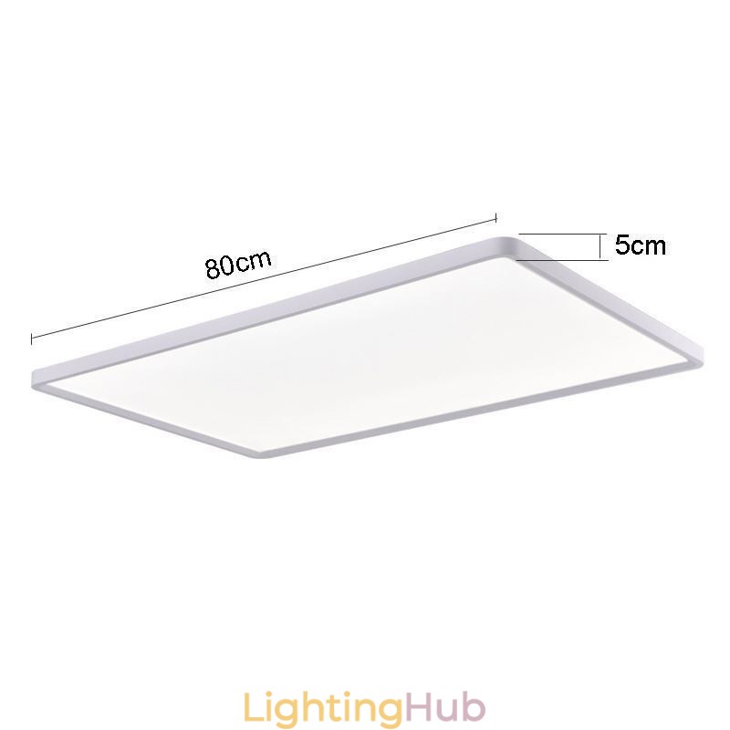 Nordic Panel Light Flush Mount Super Thin Lamp White Ceiling Light