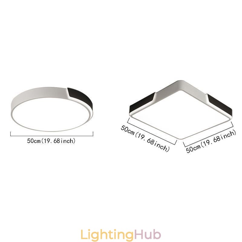 Modern Simple Flush Mount Circular Ceiling Light