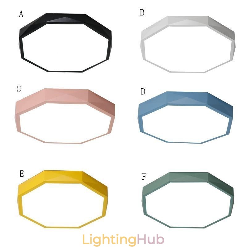 Modern Flush Mount Special Hexagon Design Ceiling Light Ultra Thin Lamp Light