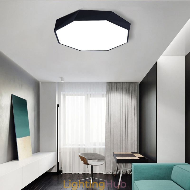 Modern Flush Mount Special Octagon Design Ceiling Light Ultra Thin Lamp Light
