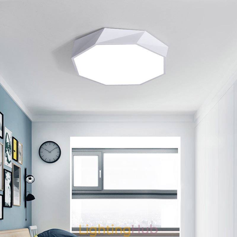 Modern Flush Mount Special Octagon Design Ceiling Light Ultra Thin Lamp Light