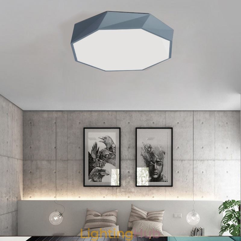 Modern Flush Mount Special Octagon Design Ceiling Light Ultra Thin Lamp Light