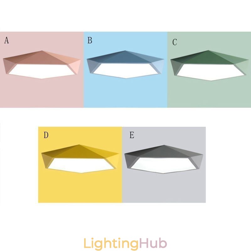 Modern Flush Mount Diamond Design Ceiling Light Ultra Thin Home Lighting Light