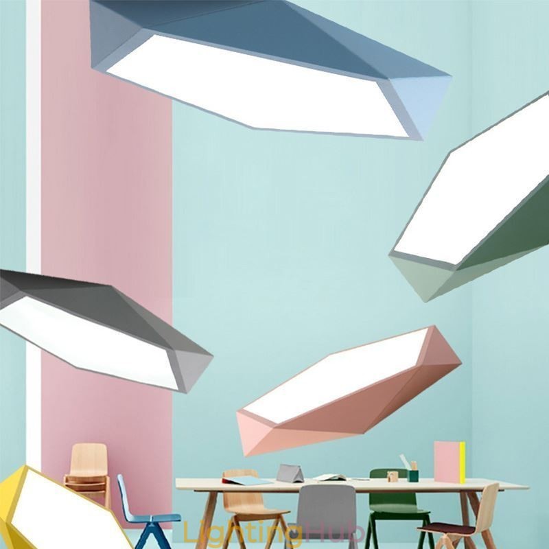 Modern Flush Mount Diamond Design Ceiling Light Ultra Thin Home Lighting Light