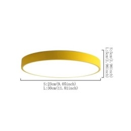 Modern Flush Mount Round Ceiling Light Ultra Thin Home Lighting Light