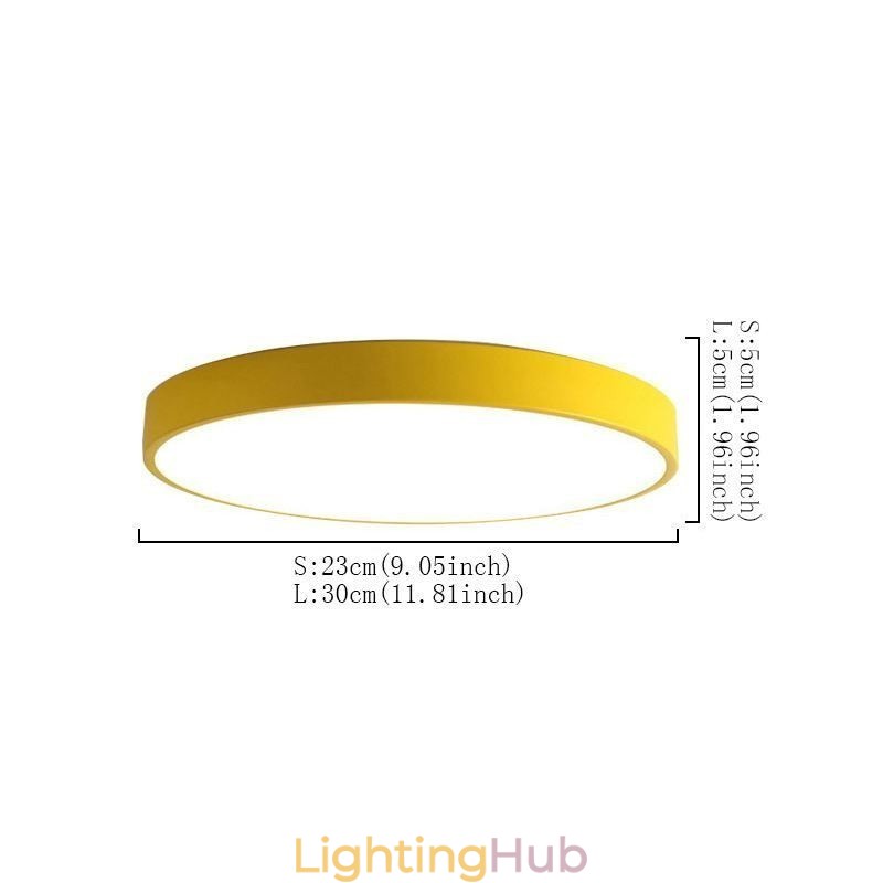 Modern Flush Mount Round Ceiling Light Ultra Thin Home Lighting Light