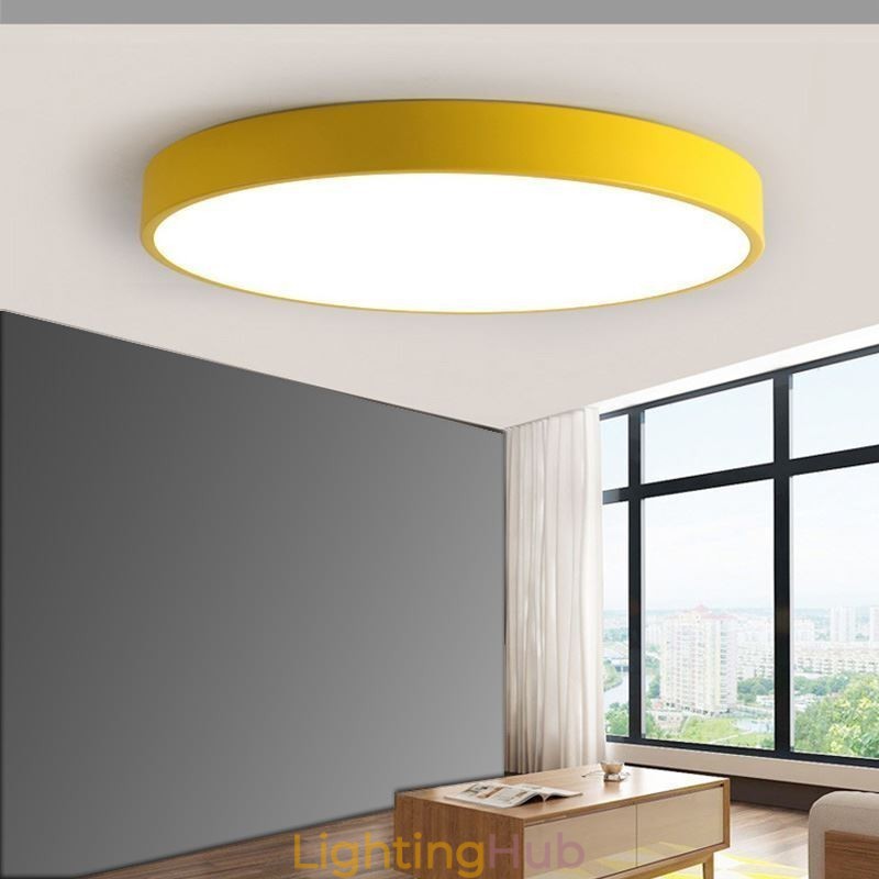 Modern Flush Mount Round Ceiling Light Ultra Thin Home Lighting Light