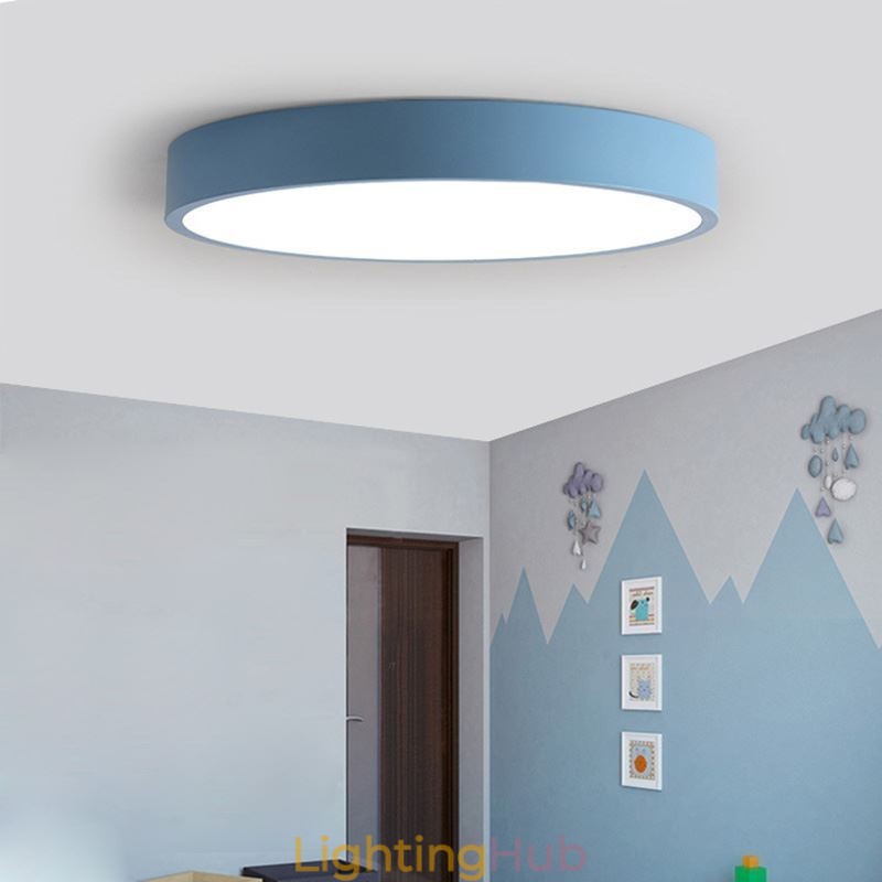 Modern Flush Mount Round Ceiling Light Ultra Thin Home Lighting Light
