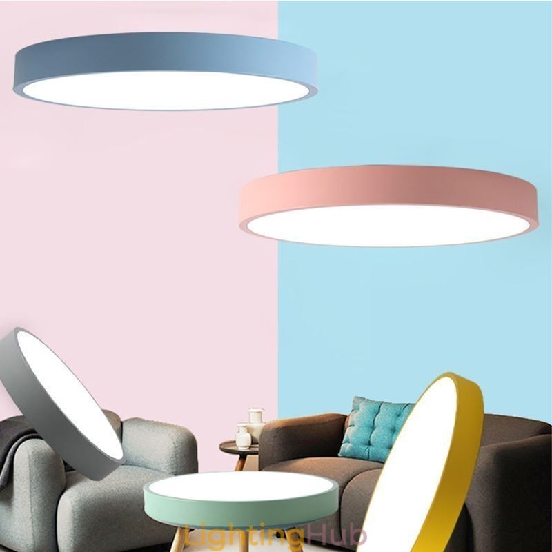 Modern Flush Mount Round Ceiling Light Ultra Thin Home Lighting Light