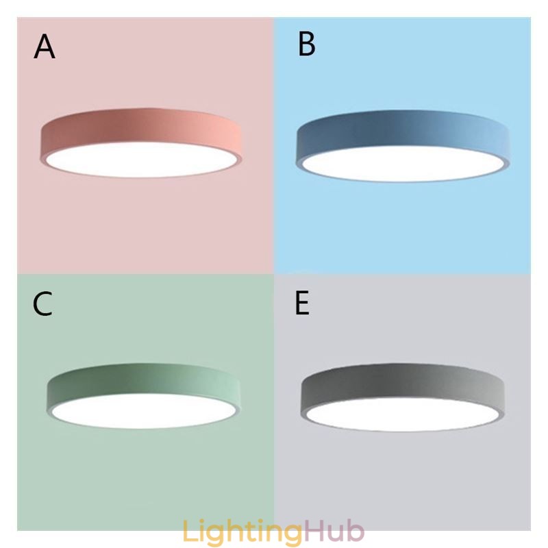 Contemporary Flush Mount Ultra Thin Ceiling Light Round Lamp Light