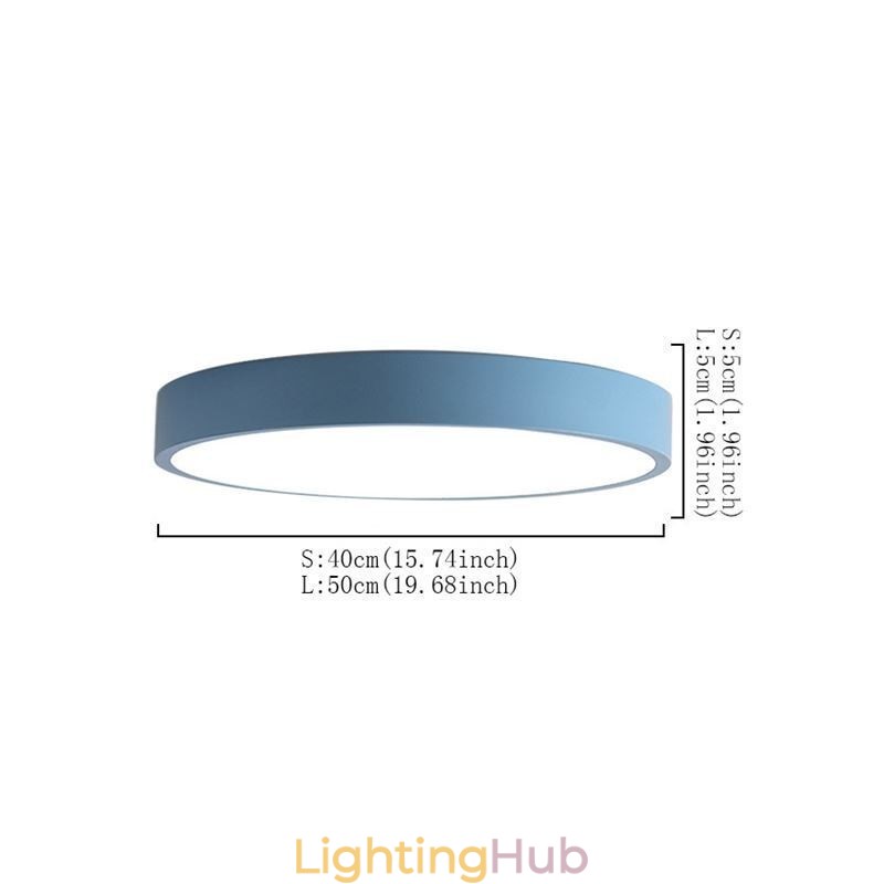 Contemporary Flush Mount Ultra Thin Ceiling Light Round Lamp Light